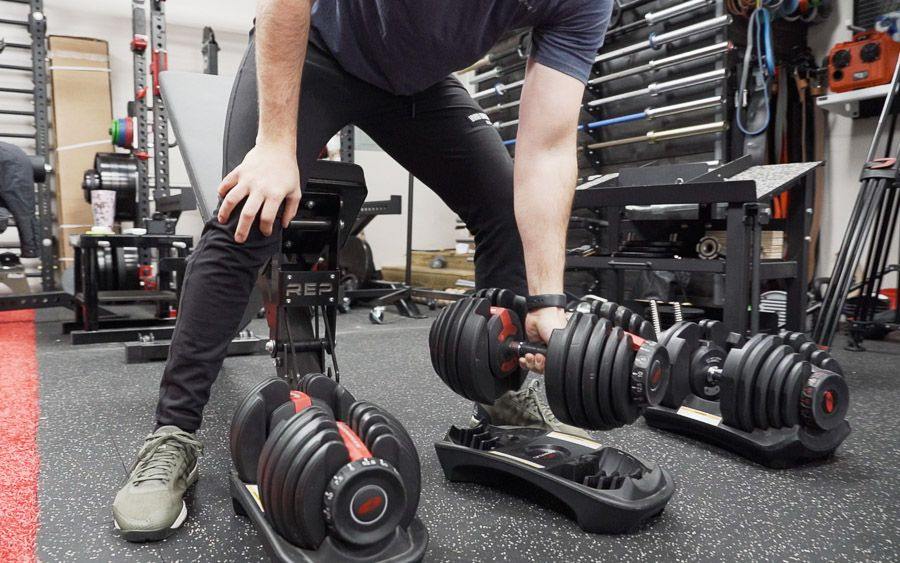 bowflex adjustable dumbbells