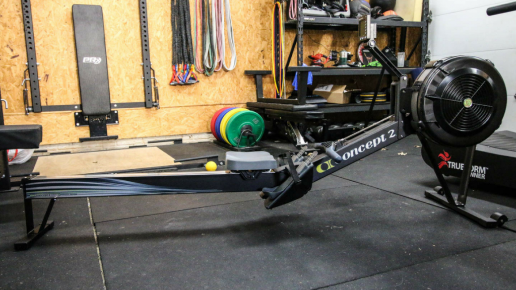 Concept2 Row Erg in a home gym