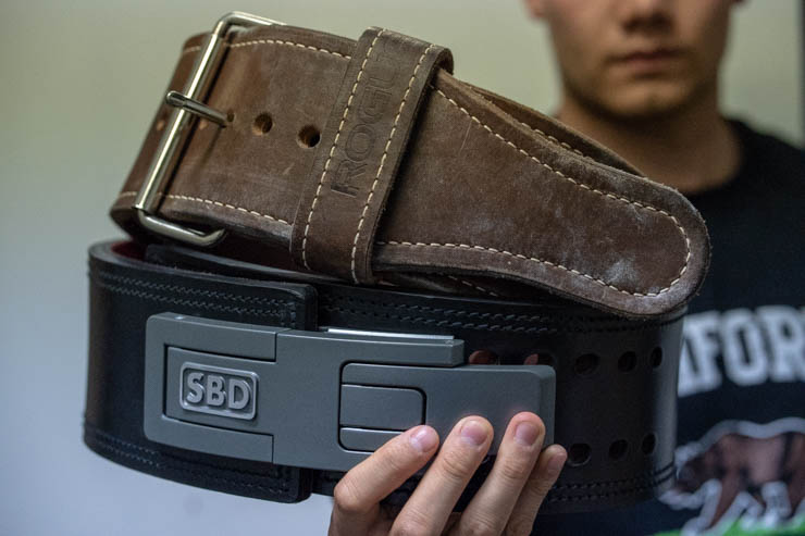 SBD Lever Belt and Rogue 4" Leather Belt