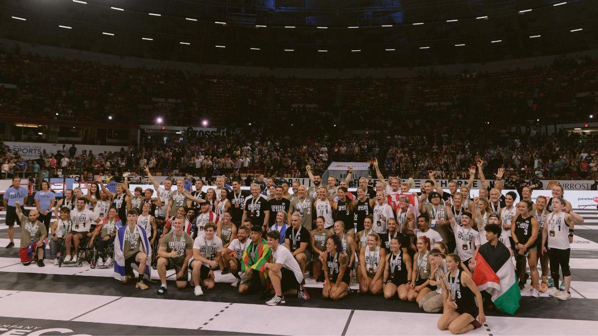2022 CrossFit Games Adaptive and Age Group podium group shot