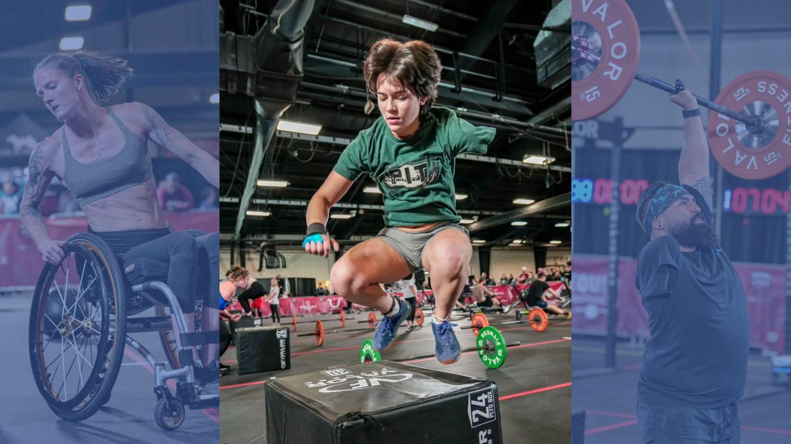 An adaptive CrossFit athlete