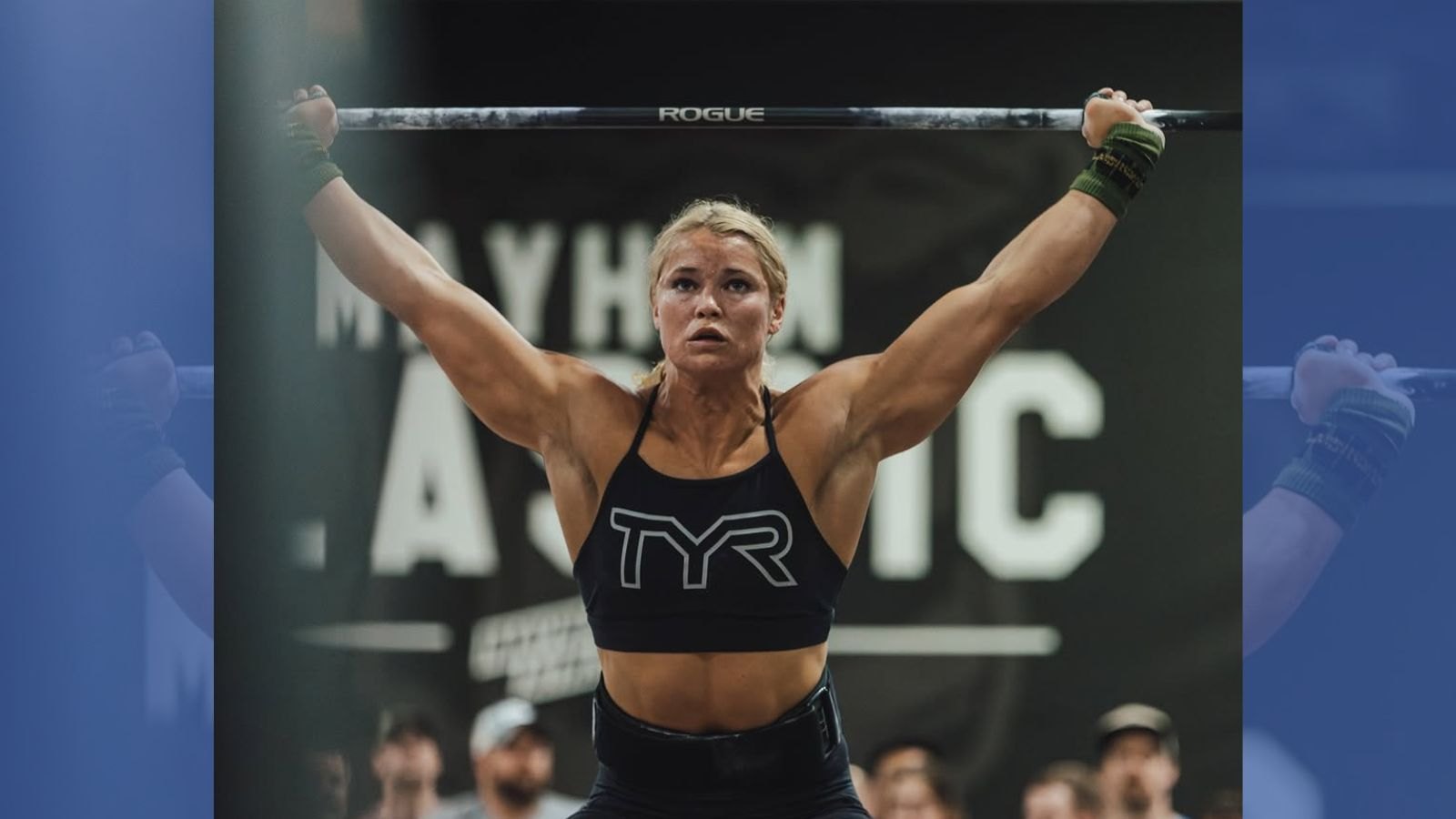 An athlete doing the Isabel workout