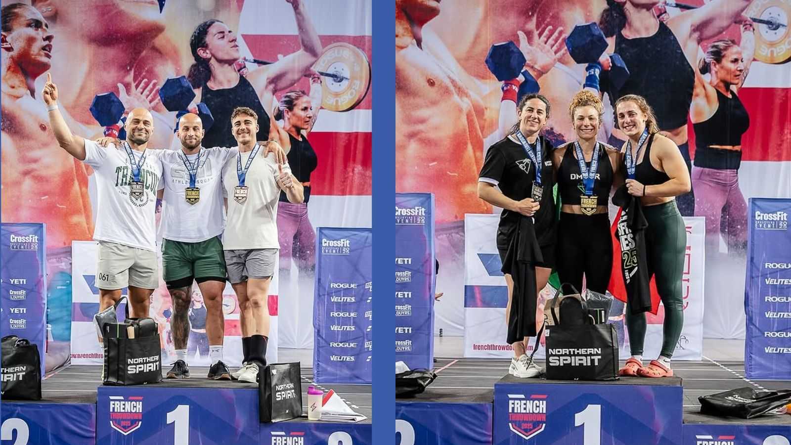 The winners of the 2025 French Throwdown on the podium.