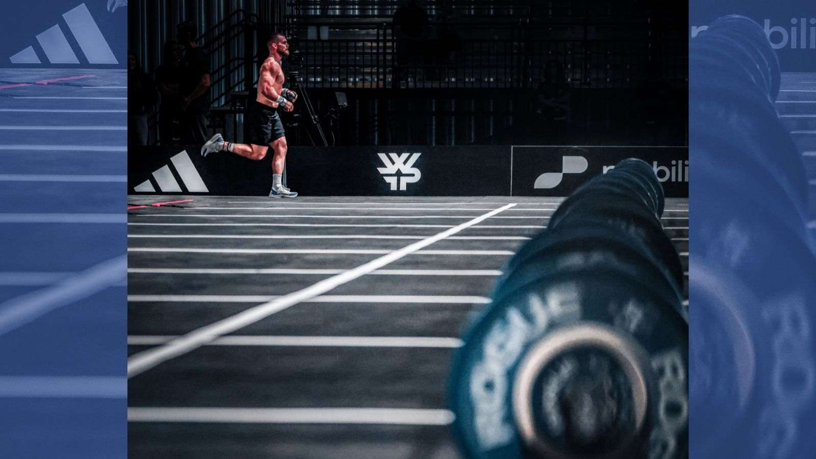 Jay Crouch is shown running at the World Fitness Project