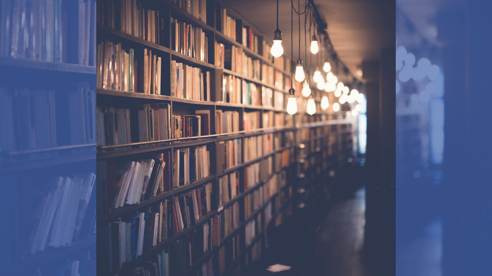 Shelves full of books